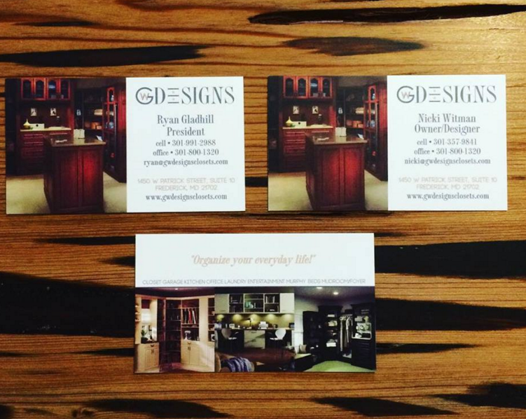 Branding: GW Designs Business Cards